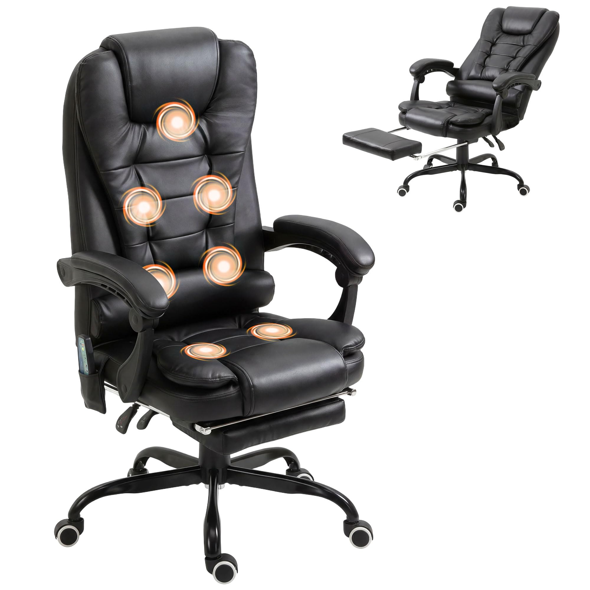 Amazon.com: Vinsetto 7-Point Vibrating Massage Office Chair, High